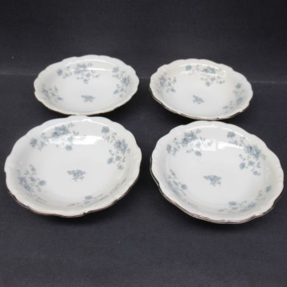 4 - JoHann Haviland Germany BLUE GARLAND 5 Inch Fruit or Berry Bowls